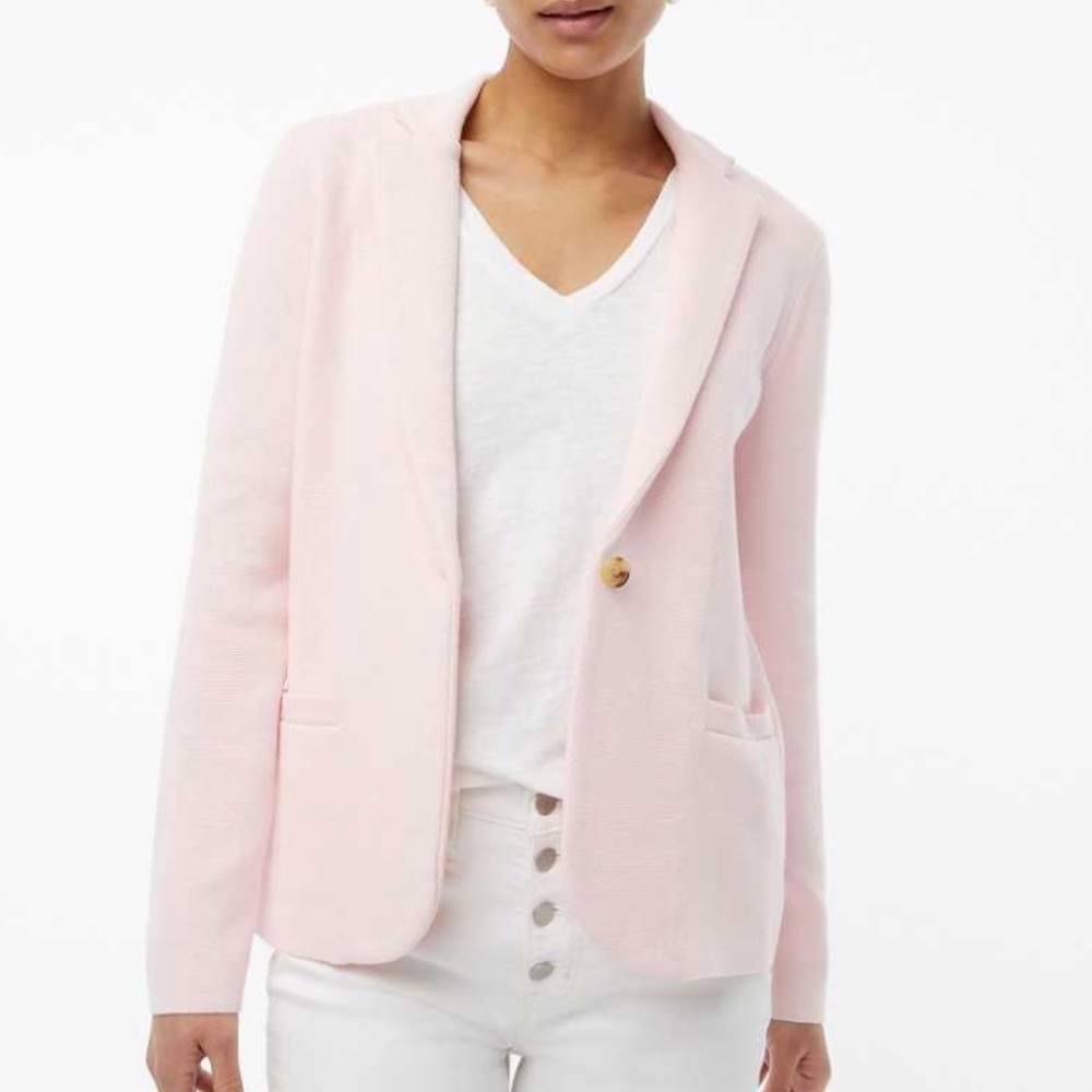 Jcrew factory school boy blazer in blush